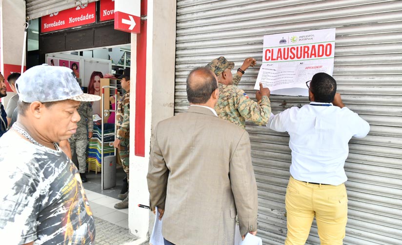 DGII y DGA continúan combatiendo el fraude tributario con cierres de seis nuevos comercios